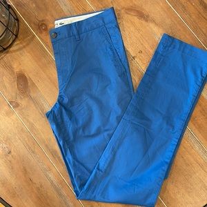 Lacoste mens pants 30”x34”, NWT, slim fit, blue